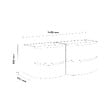 KIAMAMI VALENTINA - Meuble Salle De Bain Suspendu 140 Cm Courbe Blanc Brillant Moderne | Los Angeles - vignette