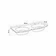 KIAMAMI VALENTINA - Meuble Salle De Bain Suspendu 140 Cm Courbe Blanc Brillant Moderne | Los Angeles - vignette