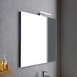KIAMAMI VALENTINA - Meuble Salle De Bain Suspendu 60Cm Blanc Brillant Portes Avec Plan Effet Béton | Benaco - vignette