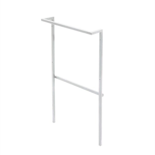 KIAMAMI VALENTINA - Support Mural Pour Meuble De Salle De Bain Suspendu Avec Porte-Serviettes Blanc Mat - large