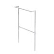 KIAMAMI VALENTINA - Support Mural Pour Meuble De Salle De Bain Suspendu Avec Porte-Serviettes Blanc Mat - vignette