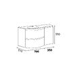KIAMAMI VALENTINA - Meuble Salle De Bain Suspendu 105Cm Blanc Brillant Porte Droite | Los Angeles - vignette