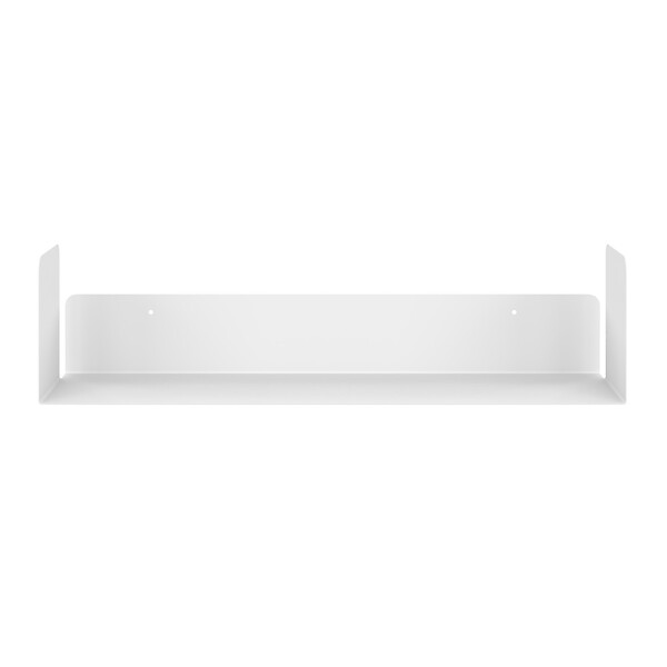 ID MARKET - Lot de 4 étagères 60x15 cm pour livres METRA blanches - large