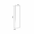 KIAMAMI VALENTINA - Colonne De Salle De Bain Suspendue Blanc Brillant Moderne Gain De Place Porte Courbe | Los Angeles - vignette