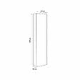 KIAMAMI VALENTINA - Colonne De Salle De Bain Tabac Moderne Gain De Place 139 Cm Avec Porte Unique | Hollywood - vignette