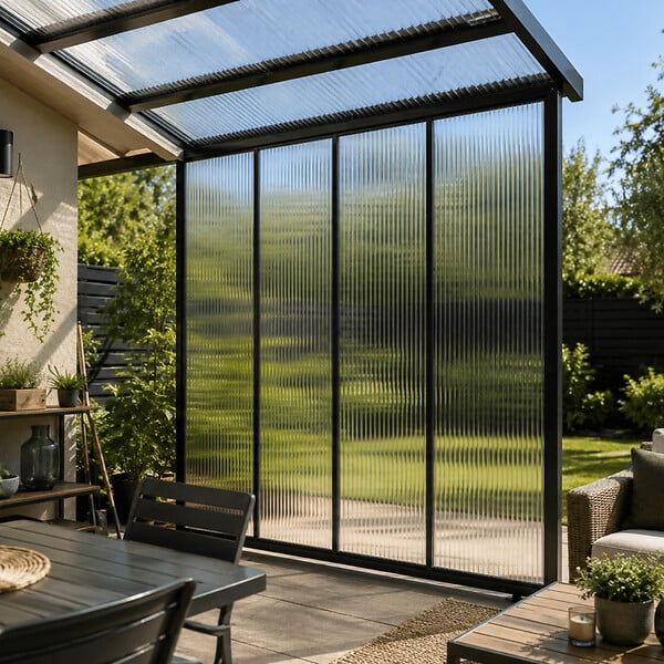 MCCOVER - Plaque polycarbonate alvéolaire 4mm Translucide, l.105 cm, L.50 cm - large