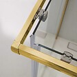 KIAMAMI VALENTINA - Cabine De Douche 70X90x190 Cm Profils Or Brossé Verre Transparent | City - vignette