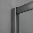 KIAMAMI VALENTINA - Cabine De Douche Rectangulaire 80X100x190 Cm Verre Transparent Profils Gun Metal | City - vignette