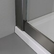 KIAMAMI VALENTINA - Porte De Douche 110 Cm Coulissante + Panneau Fixe 70 Cm Gun Metal | City - vignette