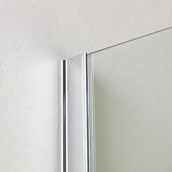 KIAMAMI VALENTINA - Paroi De Douche Walk-In 90X190 Cm En Verre Trempé Transparent - large