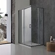 KIAMAMI VALENTINA - Cabine De Douche 80X120x190 Cm Profils Gun Metal Verre Transparent | City - vignette