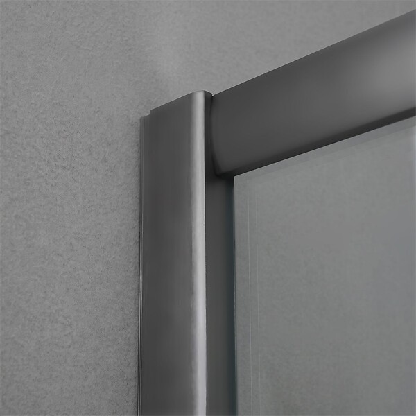 KIAMAMI VALENTINA - Cabine De Douche 80X120x190 Cm Profils Gun Metal Verre Transparent | City - large