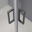 KIAMAMI VALENTINA - Cabine De Douche 80X120x190 Cm Profils Gun Metal Verre Transparent | City - vignette