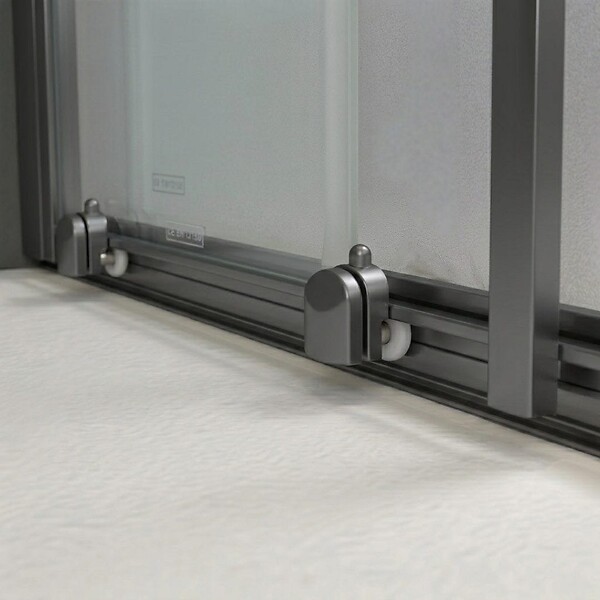 KIAMAMI VALENTINA - Cabine De Douche 80X120x190 Cm Profils Gun Metal Verre Transparent | City - large