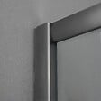 KIAMAMI VALENTINA - Porte De Douche 100X70 Cm Avec Panneau Fixe Gun Metal, Verre Trempé 6 Mm | City - vignette