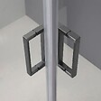 KIAMAMI VALENTINA - Cabine De Douche Carrée 70X70 Cm Profils Gun Metal Verre Transparent | City - vignette