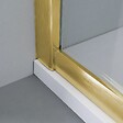 KIAMAMI VALENTINA - Porte De Douche 130 Cm Avec Panneau Fixe Et Porte Coulissante, Côté Fixe 80 Cm | City - vignette