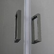 KIAMAMI VALENTINA - Cabine De Douche Semi-Circulaire 80X80 Cm Gun Metal Verre Transparent Portes Coulissantes | City - vignette