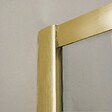 KIAMAMI VALENTINA - Porte De Douche Or Brossé Avec Panneau Fixe Et Coulissant 120 Cm + Côté Fixe 80 Cm | City - vignette