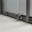 KIAMAMI VALENTINA - Porte De Douche Pour Niche 100 Cm Avec Panneau Fixe Et Coulissant En Verre Transparent | City - vignette