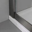 KIAMAMI VALENTINA - Porte De Douche Coulissante Pour Niche 120 Cm Verre Transparent Gris Canon De Fusil | City - vignette