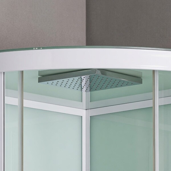 KIAMAMI VALENTINA - Cabine De Douche Multifonction Semi-Circulaire 80 Cm Avec Hydromassage | Cosmo - large