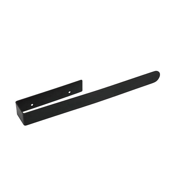 KIAMAMI VALENTINA - Porta Asciugamano Per Fianco Mobile Nero Opaco Acciaio Inox - large