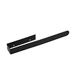 KIAMAMI VALENTINA - Porta Asciugamano Per Fianco Mobile Nero Opaco Acciaio Inox - vignette