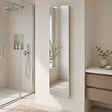 KIAMAMI VALENTINA - Miroir Mural Moderne 30X130 Cm Avec Cadre En Mdf Blanc Revêtu - vignette