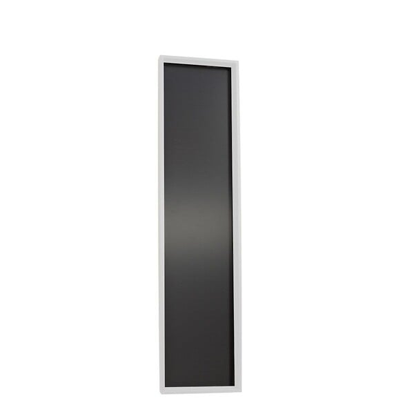 KIAMAMI VALENTINA - Miroir Mural Moderne 30X130 Cm Avec Cadre En Mdf Blanc Revêtu - large