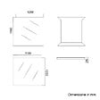 KIAMAMI VALENTINA - Miroir Salle De Bain 120X110 Cm Avec Lampe Led Intégrée, Design Moderne - vignette