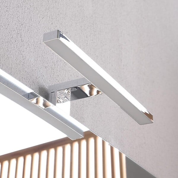 KIAMAMI VALENTINA - Miroir Salle De Bain 120X110 Cm Avec Lampe Led Intégrée, Design Moderne - large