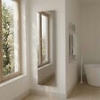 KIAMAMI VALENTINA - Miroir Mural 40X150 Cm Cadre Mdf Argenté Finition Polie Moderne - vignette