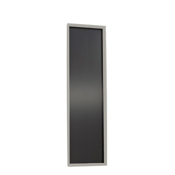 KIAMAMI VALENTINA - Miroir Mural 40X150 Cm Cadre Mdf Argenté Finition Polie Moderne - large