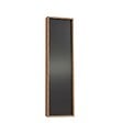 KIAMAMI VALENTINA - Miroir Mural Rectangulaire 40X150 Cm Avec Cadre Mdf Finition Bois Naturel, Fixation Facile - vignette