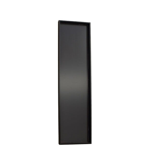 KIAMAMI VALENTINA - Miroir Mural 40X150 Cm Avec Cadre En Mdf Noir, Finition Polie - large
