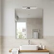 KIAMAMI VALENTINA - Miroir Salle De Bain 100X110 Cm Avec Lampe Led Intégrée, Design Minimaliste - vignette