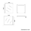 KIAMAMI VALENTINA - Miroir Salle De Bain 100X110 Cm Avec Lampe Led Intégrée, Design Minimaliste - vignette