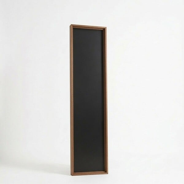 KIAMAMI VALENTINA - Miroir Mural 30X130 Cm Avec Cadre En Mdf Aspect Bois Naturel, Finition Brillante - large
