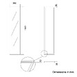 KIAMAMI VALENTINA - Miroir Mural 30X130 Cm Avec Cadre En Mdf Aspect Bois Naturel, Finition Brillante - vignette