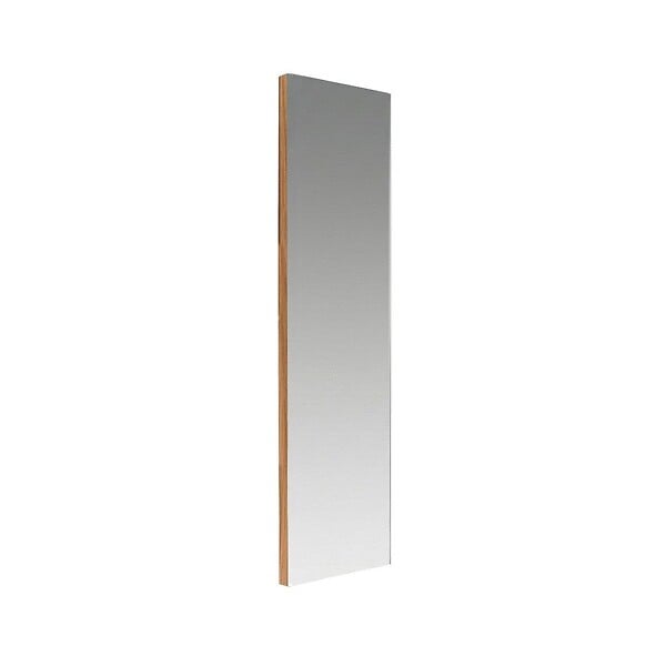 KIAMAMI VALENTINA - Miroir Mural 30X130 Cm Avec Cadre En Mdf Aspect Bois Naturel, Finition Brillante - large