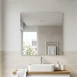 KIAMAMI VALENTINA - Miroir Salle De Bain 120X110 Cm Bord Poli Design Moderne - vignette