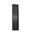 KIAMAMI VALENTINA - Miroir Mural 30X130 Cm Cadre Mdf Noir Finition Brillante, Fixation Facile - vignette