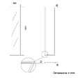 KIAMAMI VALENTINA - Miroir Mural 30X130 Cm Cadre Mdf Noir Finition Brillante, Fixation Facile - vignette