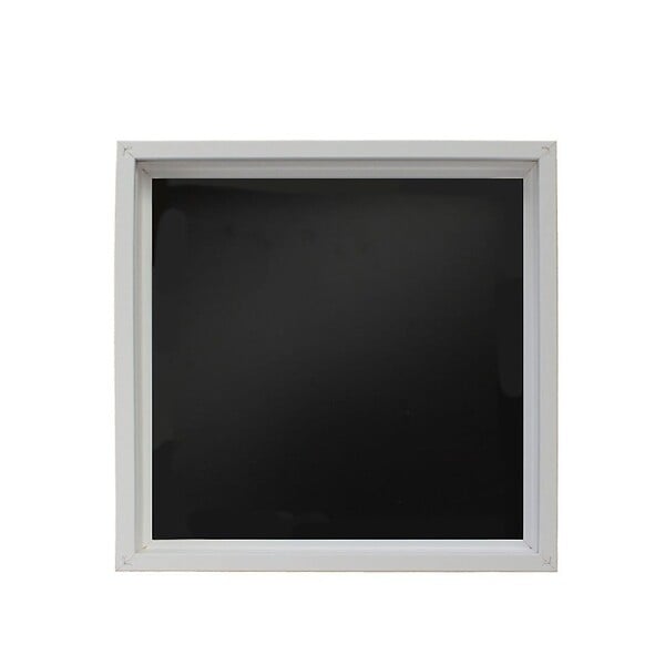 KIAMAMI VALENTINA - Miroir Carré 30X30 Cm À Bords Polis Avec Cadre En Mdf Blanc - large