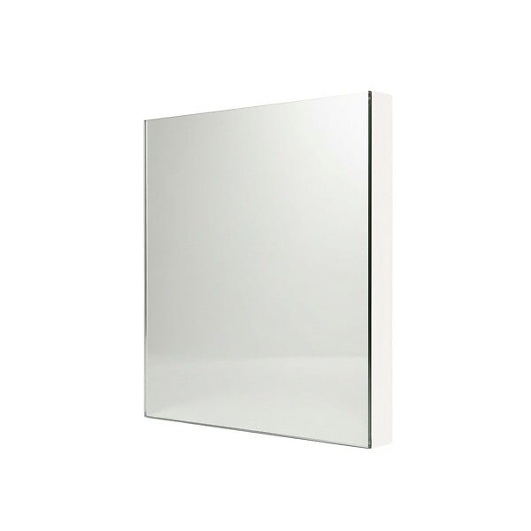 KIAMAMI VALENTINA - Miroir Carré 30X30 Cm À Bords Polis Avec Cadre En Mdf Blanc - large