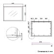 KIAMAMI VALENTINA - Miroir Rectangulaire Avec Cadre En Aluminium L.67 H.87 Cm - vignette