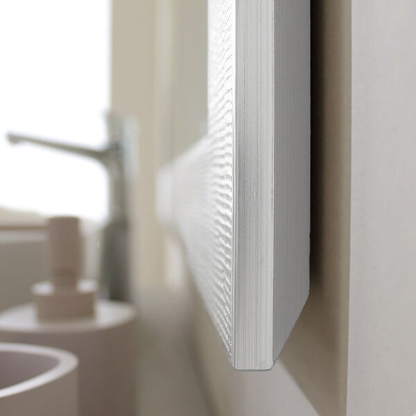 KIAMAMI VALENTINA - Miroir Rectangulaire Avec Cadre Mdf Blanc Réversible 72,5X92,5 Cm - large