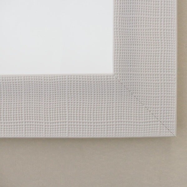 KIAMAMI VALENTINA - Miroir Rectangulaire Avec Cadre Mdf Blanc Réversible 72,5X92,5 Cm - large