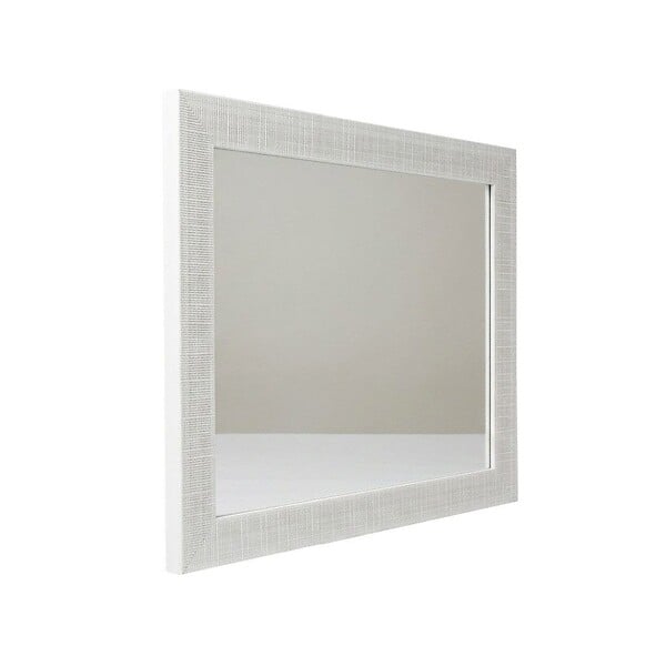 KIAMAMI VALENTINA - Miroir Rectangulaire Avec Cadre Mdf Blanc Réversible 72,5X92,5 Cm - large